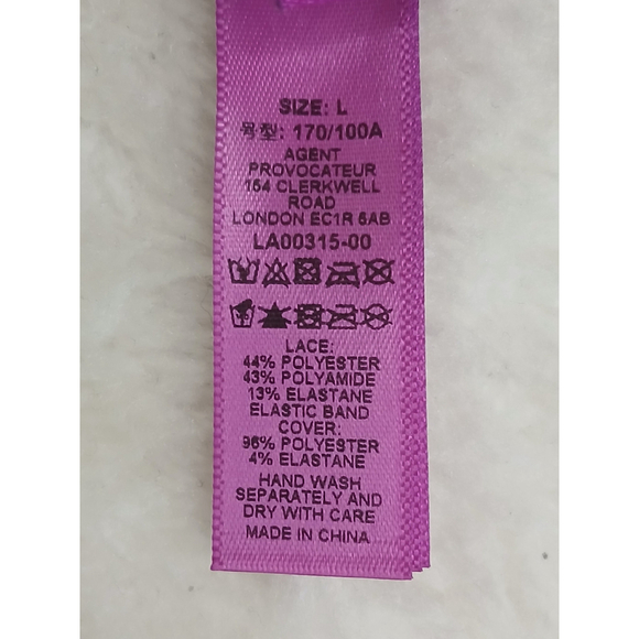 L'Agent by Agent Provocateur Women's Dani Soft Cup Bra Teal/Black Size Large - Picture 10 of 10